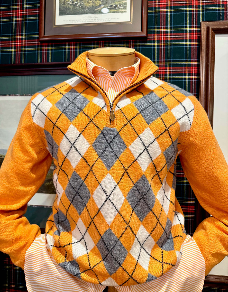 ア*ラ様 Supreme Argyle Quaater Zip Knit Pol Argyle Zip Polo - fall/winter 2021 - Supreme